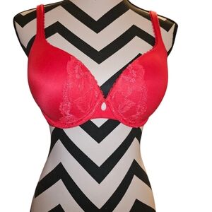 Victoria's Secret Red Full Coverage Bra with Underwire Support
